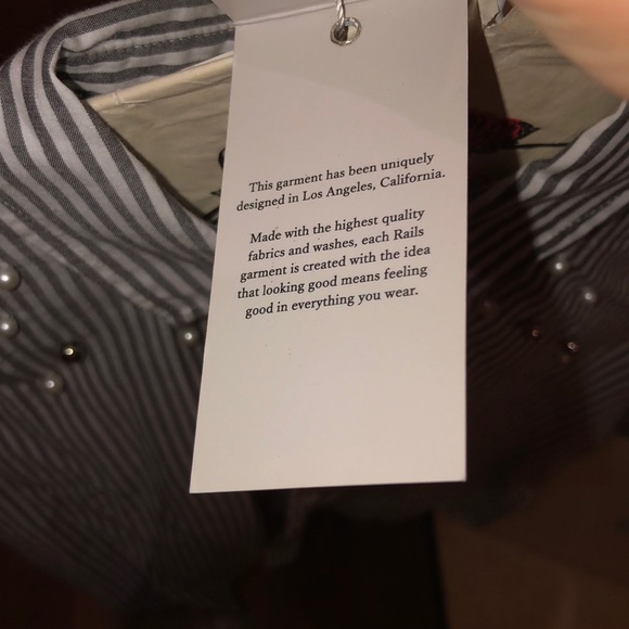 Rails striped beaded button down - Picture 4 of 7